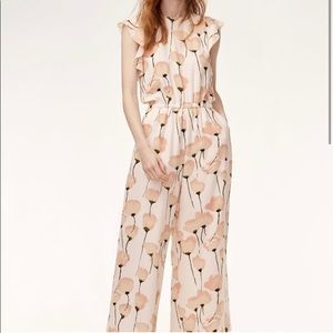 Aritzia Wilfred White Floral Romper / Jumpsuit